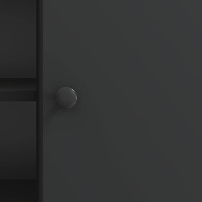 vidaXL TV Cabinet Black 102 x 34.5 x 50 cm Engineered Wood