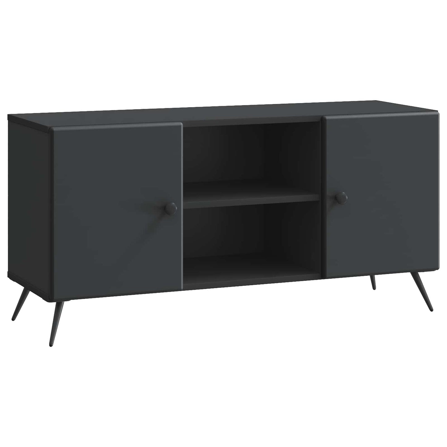 vidaXL TV Cabinet Black 102 x 34.5 x 50 cm Engineered Wood
