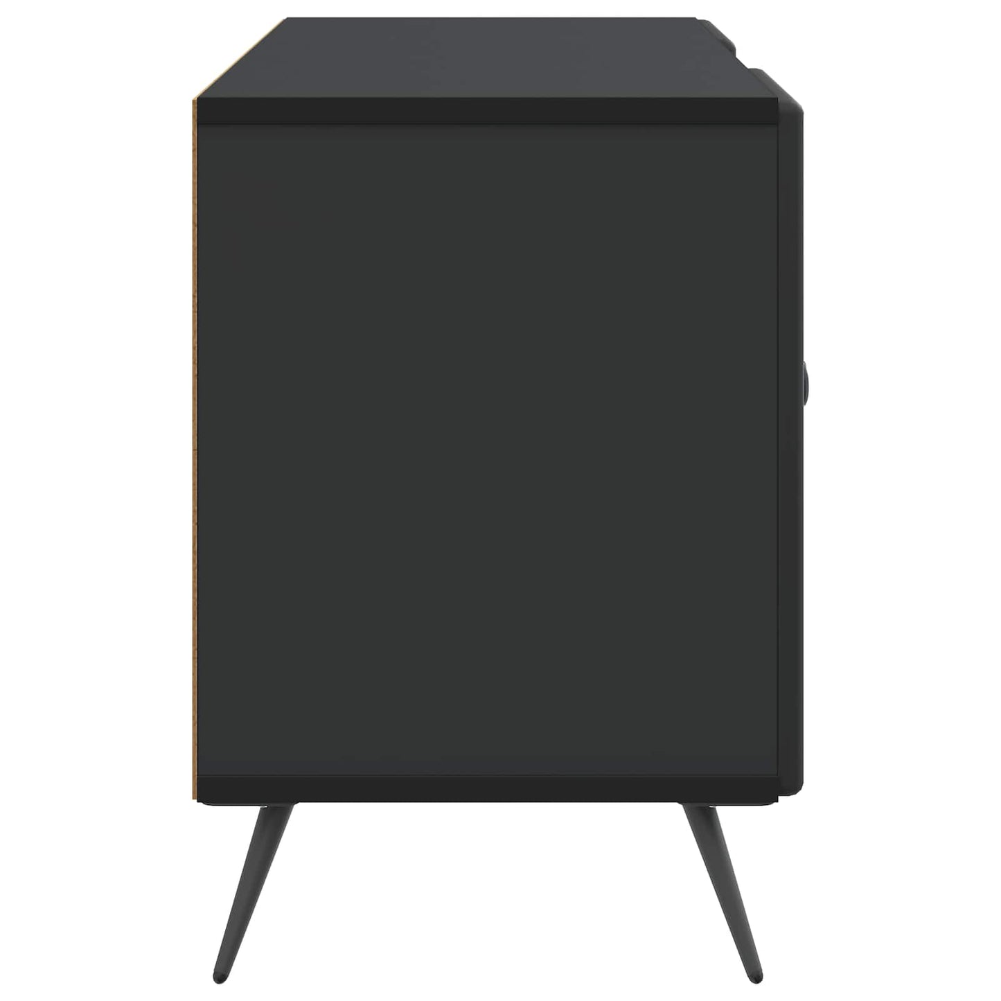 vidaXL TV Cabinet Black 102 x 34.5 x 50 cm Engineered Wood