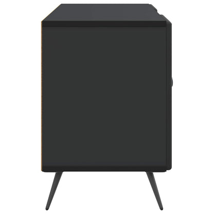 vidaXL TV Cabinet Black 102 x 34.5 x 50 cm Engineered Wood