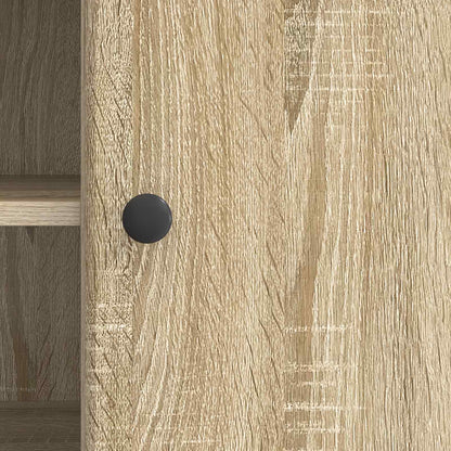 vidaXL TV Cabinet Sonoma Oak 102 x 34.5 x 50 cm Engineered Wood