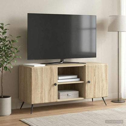 vidaXL TV Cabinet Sonoma Oak 102 x 34.5 x 50 cm Engineered Wood