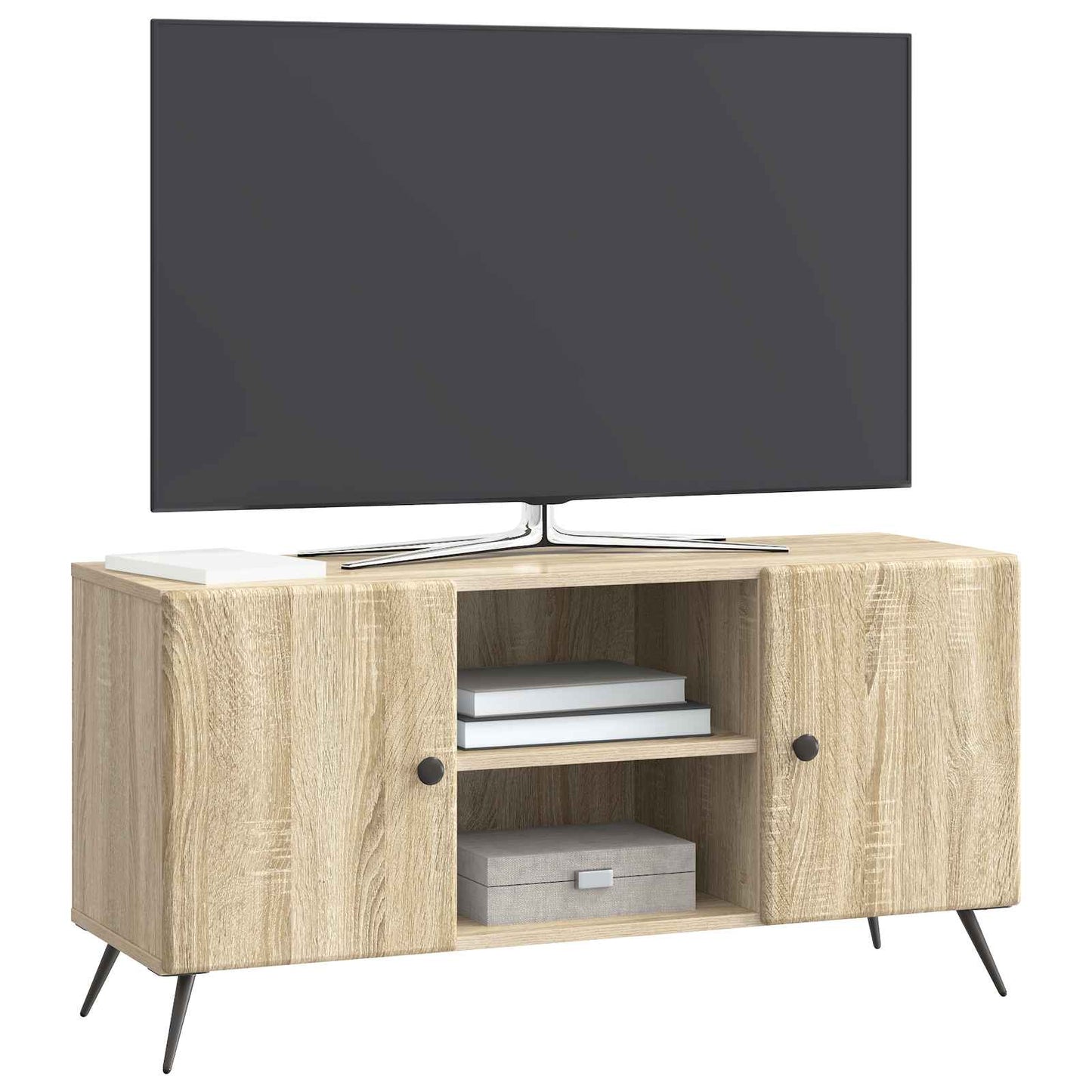 vidaXL TV Cabinet Sonoma Oak 102 x 34.5 x 50 cm Engineered Wood