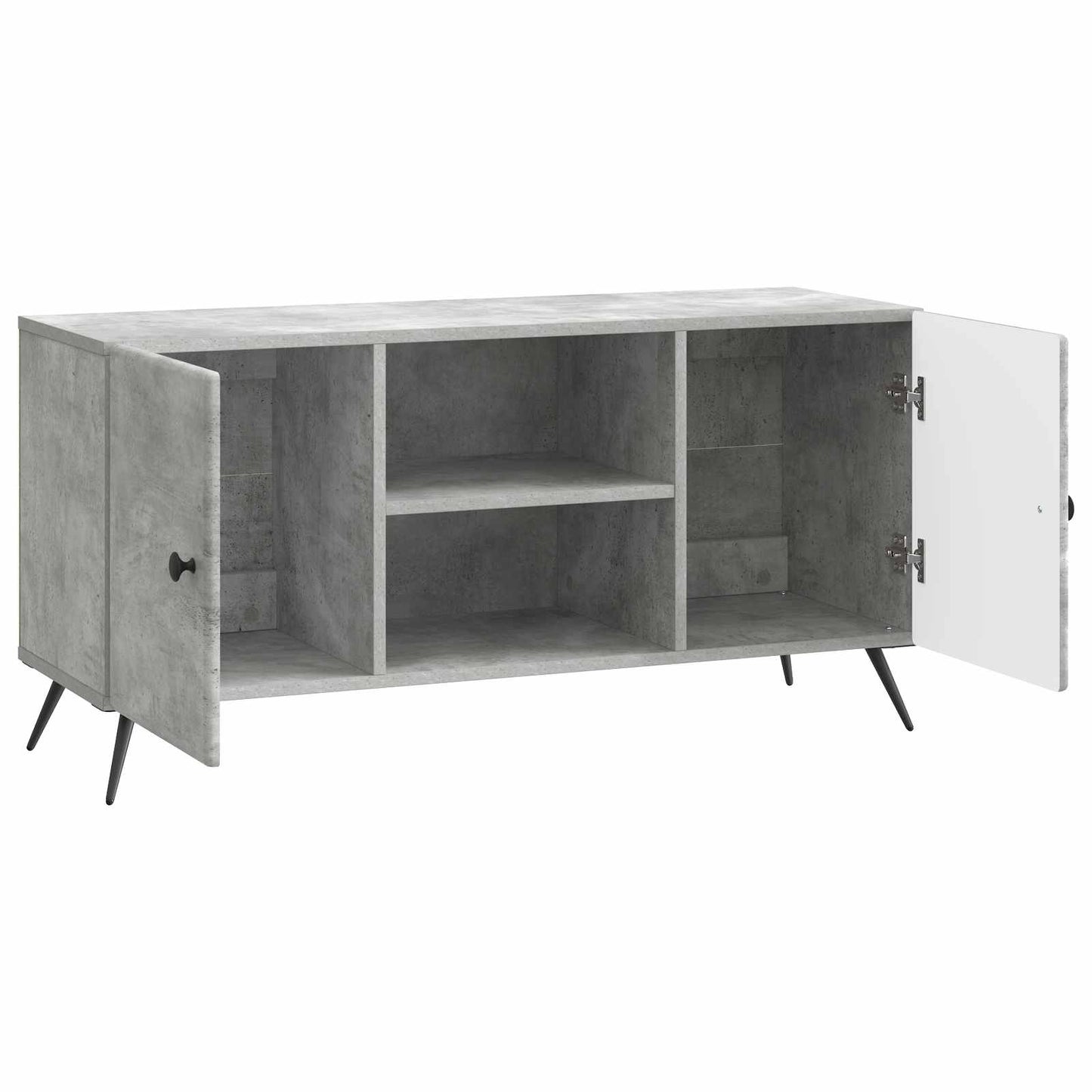 vidaXL TV Cabinet Concrete Grey 102 x 34.5 x 50 cm Engineered Wood