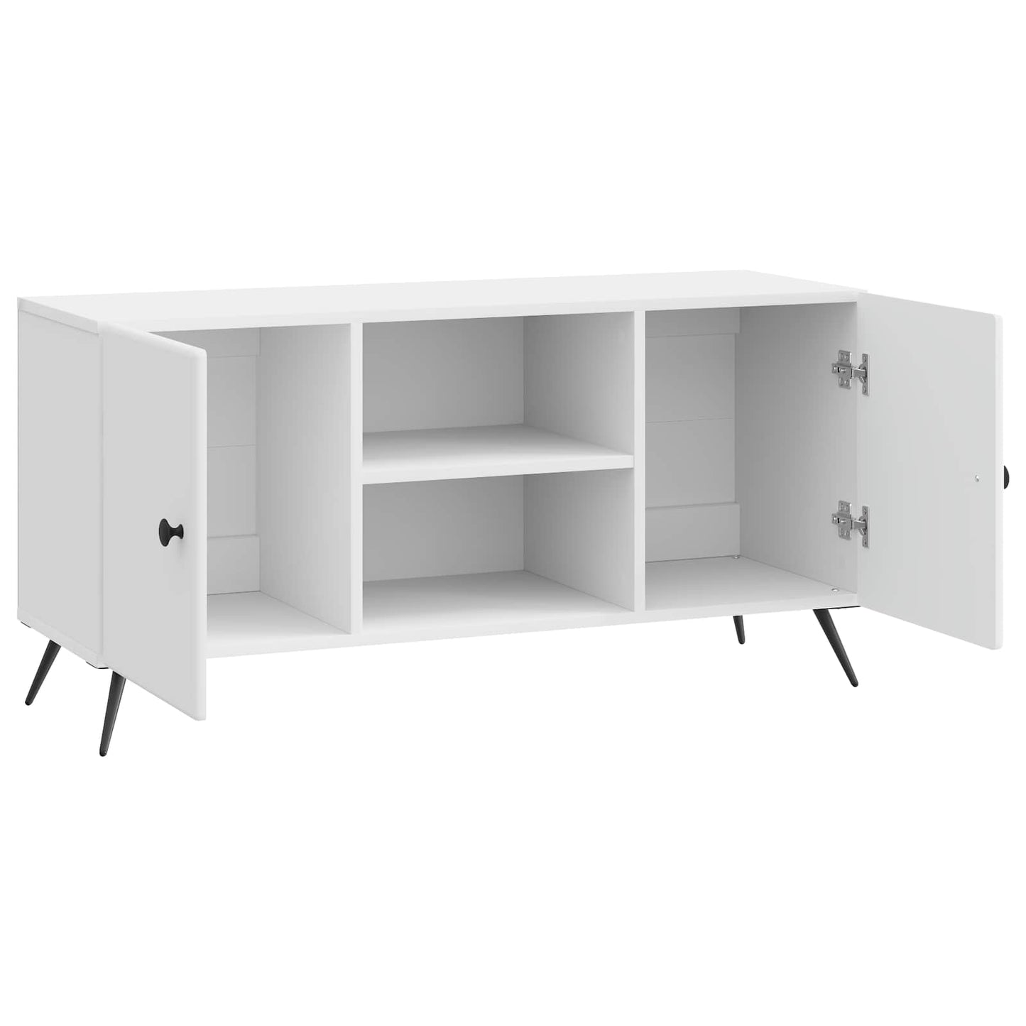 vidaXL TV Cabinet High Gloss White 102 x 34.5 x 50 cm Engineered Wood