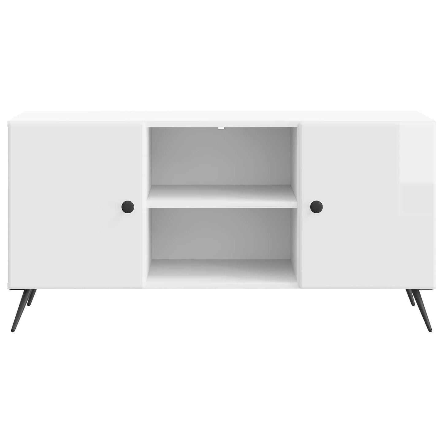 vidaXL TV Cabinet High Gloss White 102 x 34.5 x 50 cm Engineered Wood