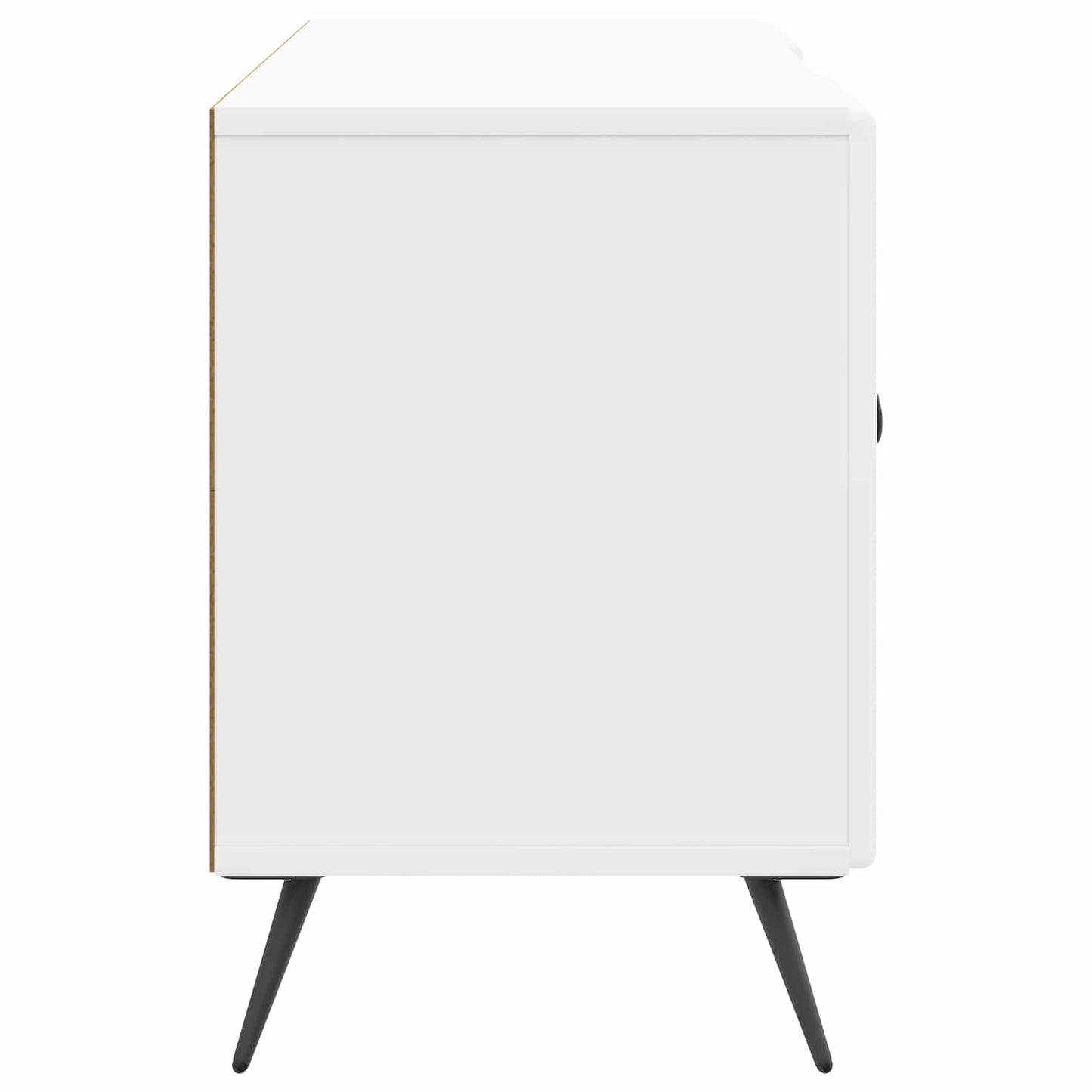 vidaXL TV Cabinet High Gloss White 102 x 34.5 x 50 cm Engineered Wood