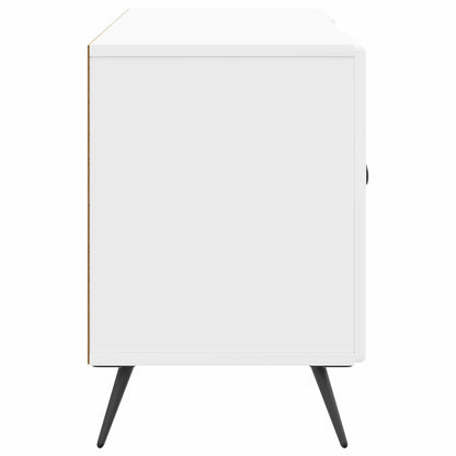 vidaXL TV Cabinet High Gloss White 102 x 34.5 x 50 cm Engineered Wood