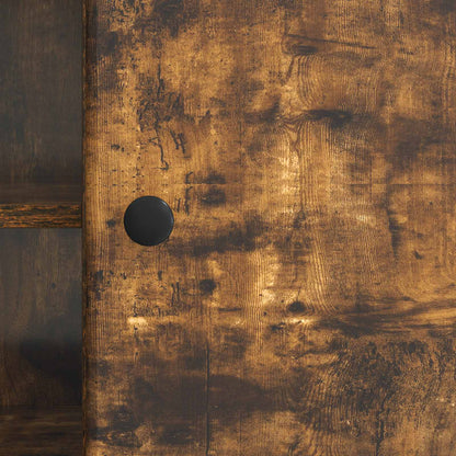 vidaXL TV Cabinet Smoked Oak 102 x 34.5 x 50 cm Engineered Wood