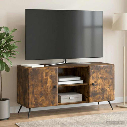 vidaXL TV Cabinet Smoked Oak 102 x 34.5 x 50 cm Engineered Wood