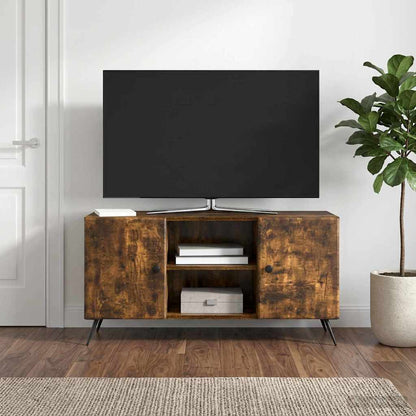 vidaXL TV Cabinet Smoked Oak 102 x 34.5 x 50 cm Engineered Wood