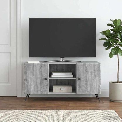 vidaXL TV Cabinet Grey Sonoma 102 x 34.5 x 50 cm Engineered Wood