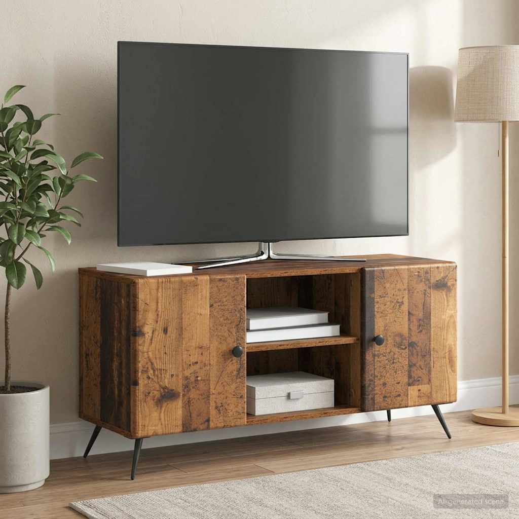 vidaXL TV Cabinet Old Wood 102 x 34.5 x 50 cm Engineered Wood