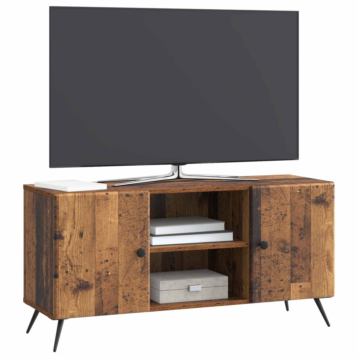 vidaXL TV Cabinet Old Wood 102 x 34.5 x 50 cm Engineered Wood