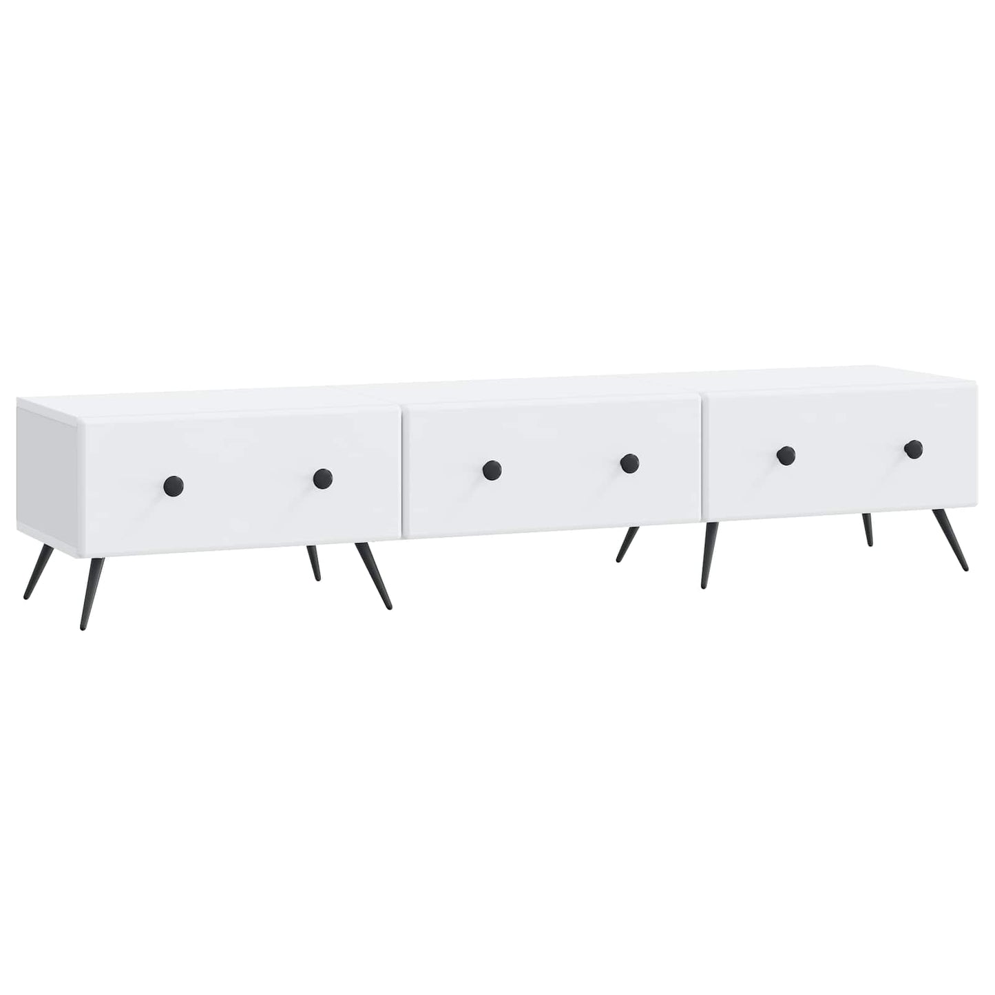 vidaXL TV Cabinet with Drawer White 147 x 34.5 x 30 cm Engineered Wood