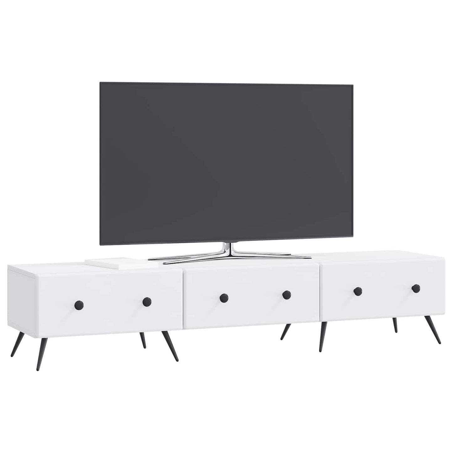 vidaXL TV Cabinet with Drawer White 147 x 34.5 x 30 cm Engineered Wood