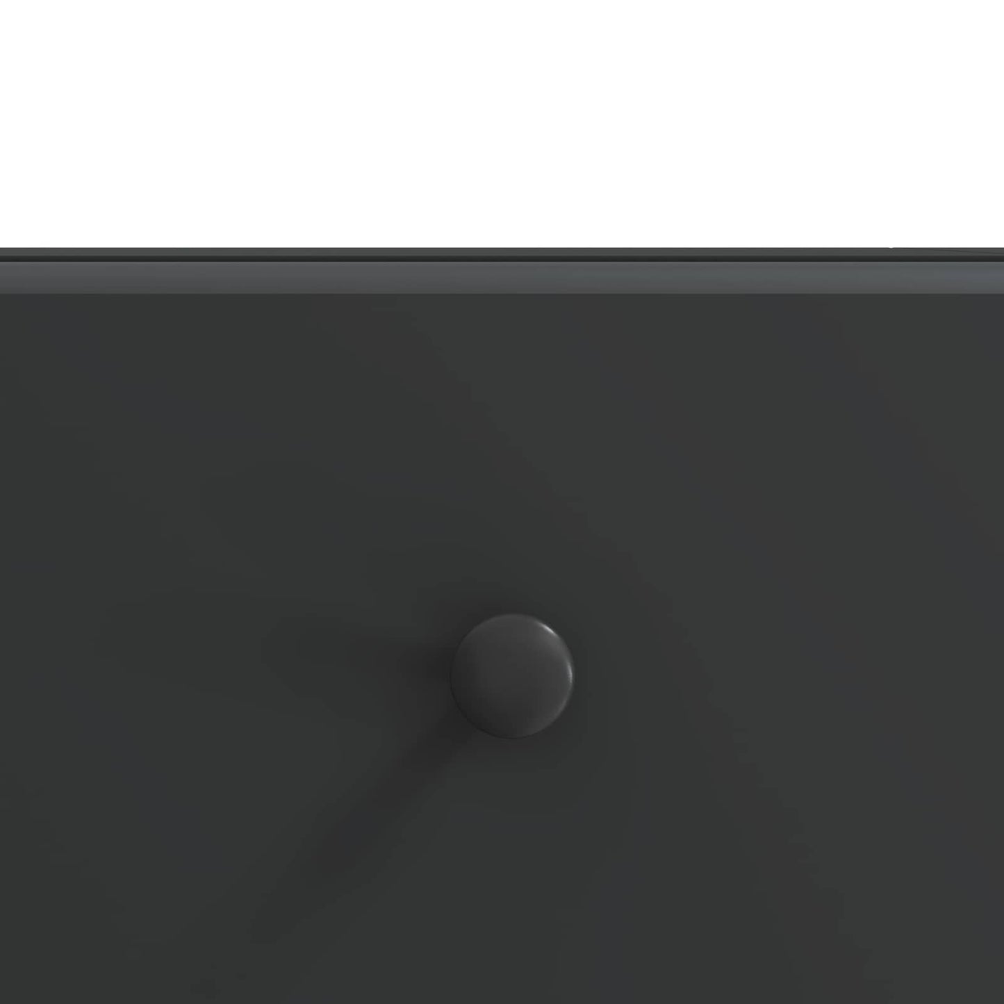 vidaXL TV Cabinet with Drawer Black 147 x 34.5 x 30 cm Engineered Wood