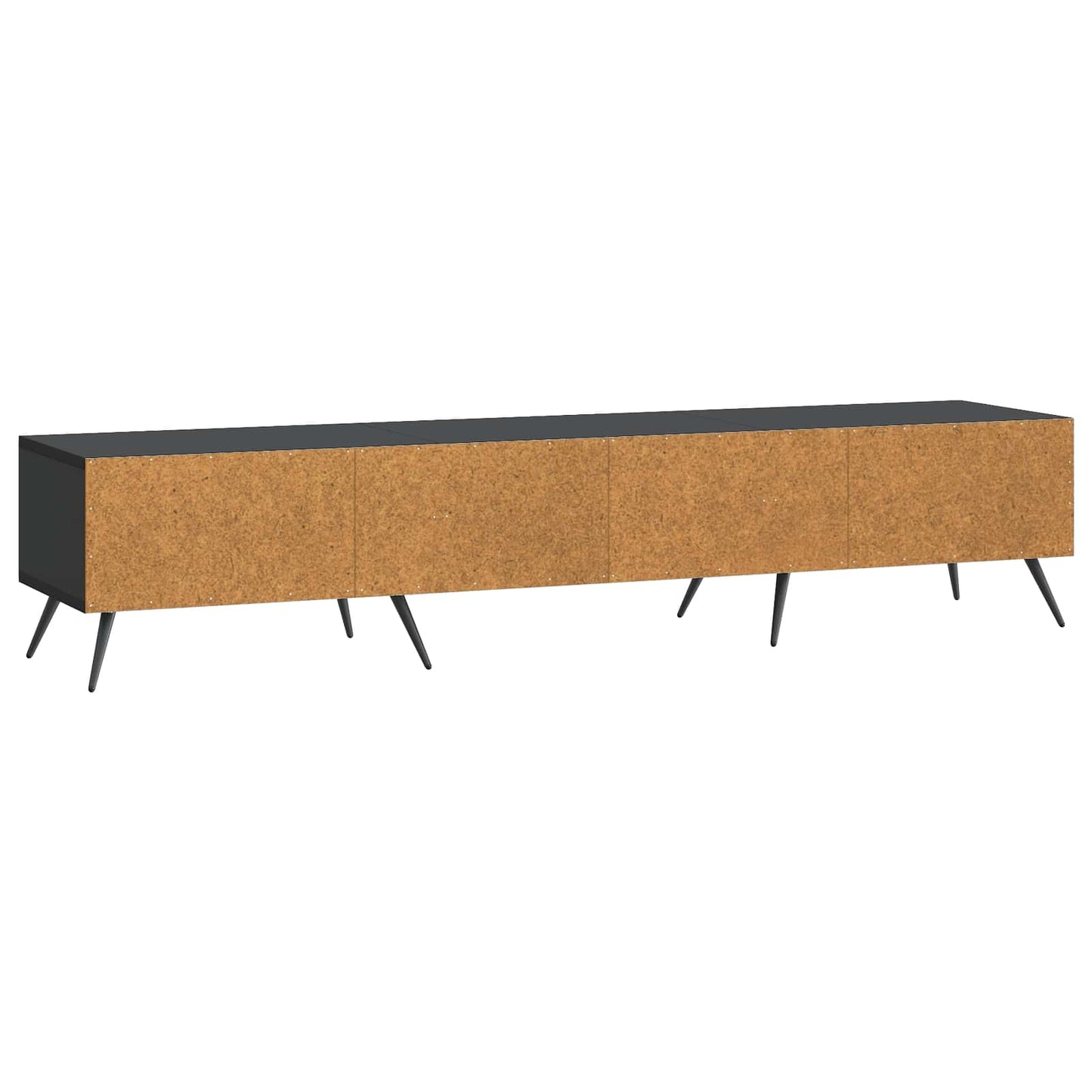 vidaXL TV Cabinet with Drawer Black 147 x 34.5 x 30 cm Engineered Wood