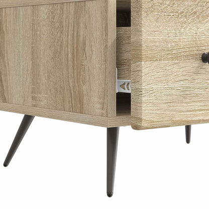 vidaXL TV Cabinet Sonoma Oak 147 x 34.5 x 30 cm Engineered Wood
