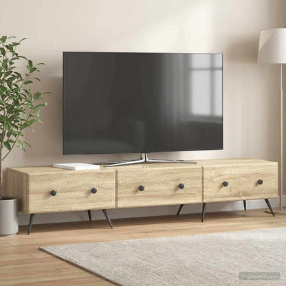 vidaXL TV Cabinet Sonoma Oak 147 x 34.5 x 30 cm Engineered Wood