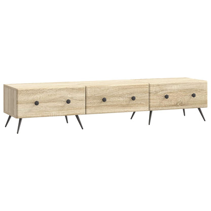 vidaXL TV Cabinet Sonoma Oak 147 x 34.5 x 30 cm Engineered Wood