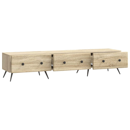 vidaXL TV Cabinet Sonoma Oak 147 x 34.5 x 30 cm Engineered Wood
