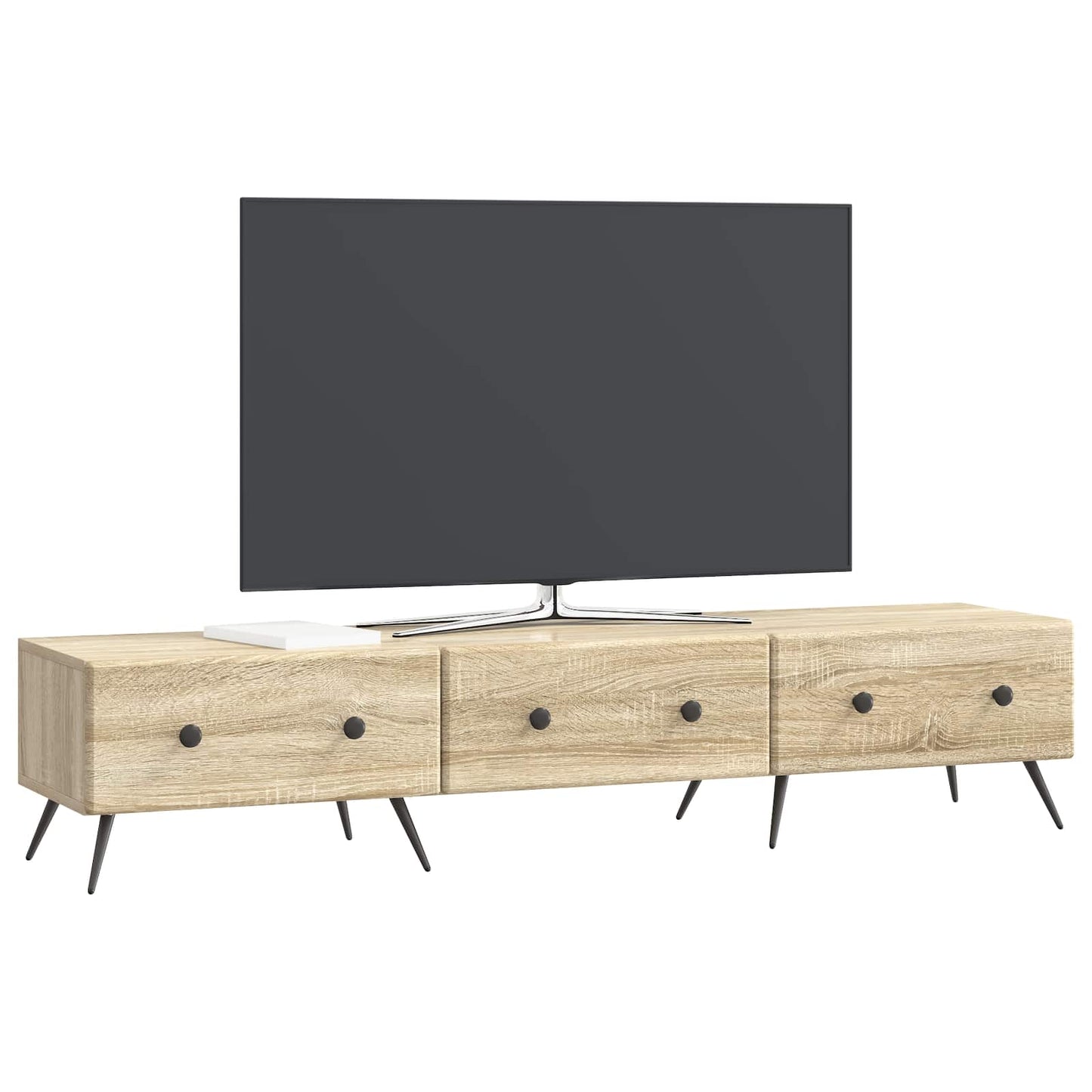 vidaXL TV Cabinet Sonoma Oak 147 x 34.5 x 30 cm Engineered Wood