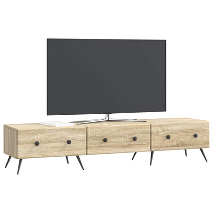 vidaXL TV Cabinet Sonoma Oak 147 x 34.5 x 30 cm Engineered Wood