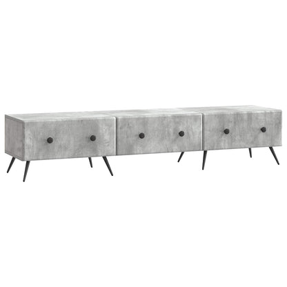 vidaXL TV Cabinet Concrete Grey 147 x 34.5 x 30 cm Engineered Wood