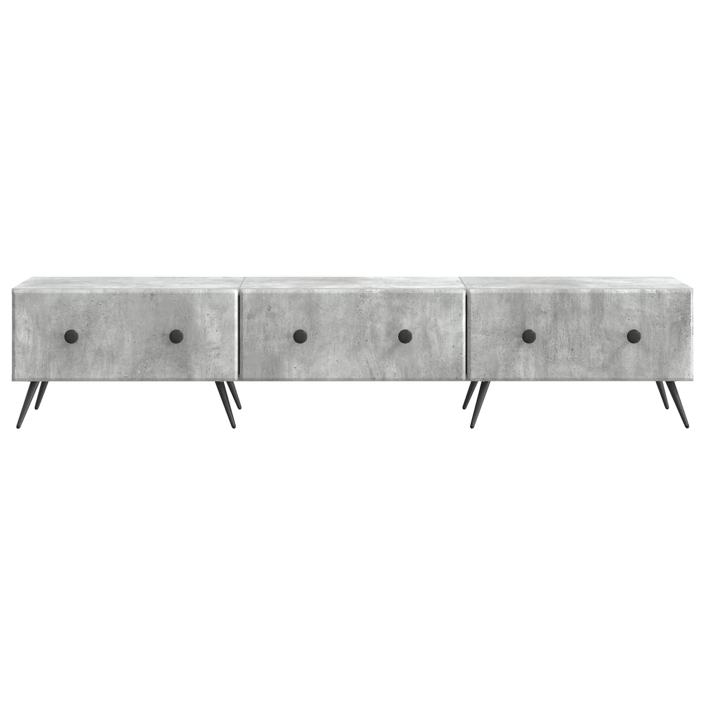 vidaXL TV Cabinet Concrete Grey 147 x 34.5 x 30 cm Engineered Wood