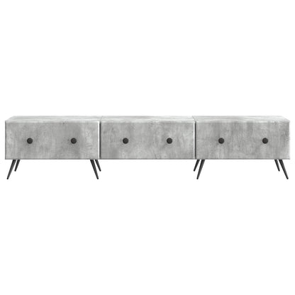 vidaXL TV Cabinet Concrete Grey 147 x 34.5 x 30 cm Engineered Wood