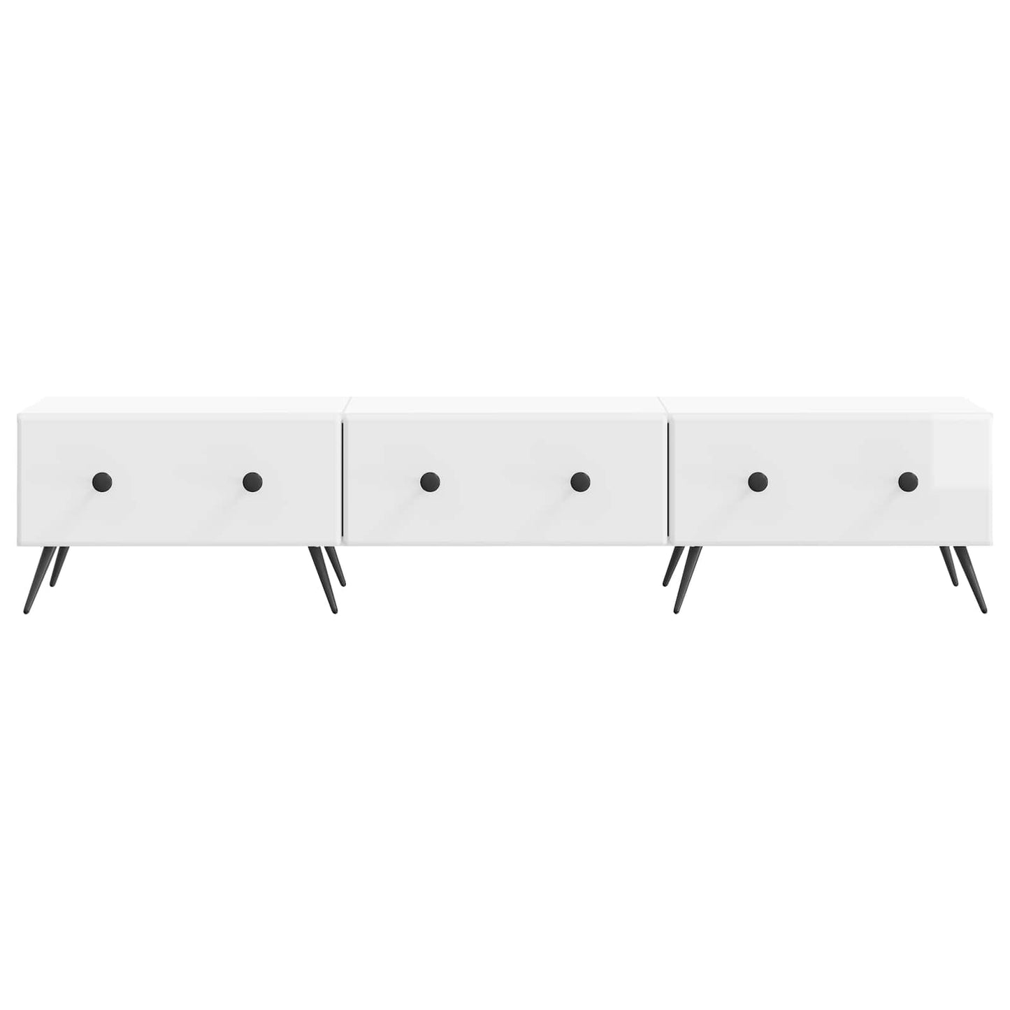 vidaXL TV Cabinet High Gloss White 147 x 34.5 x 30 cm Engineered Wood