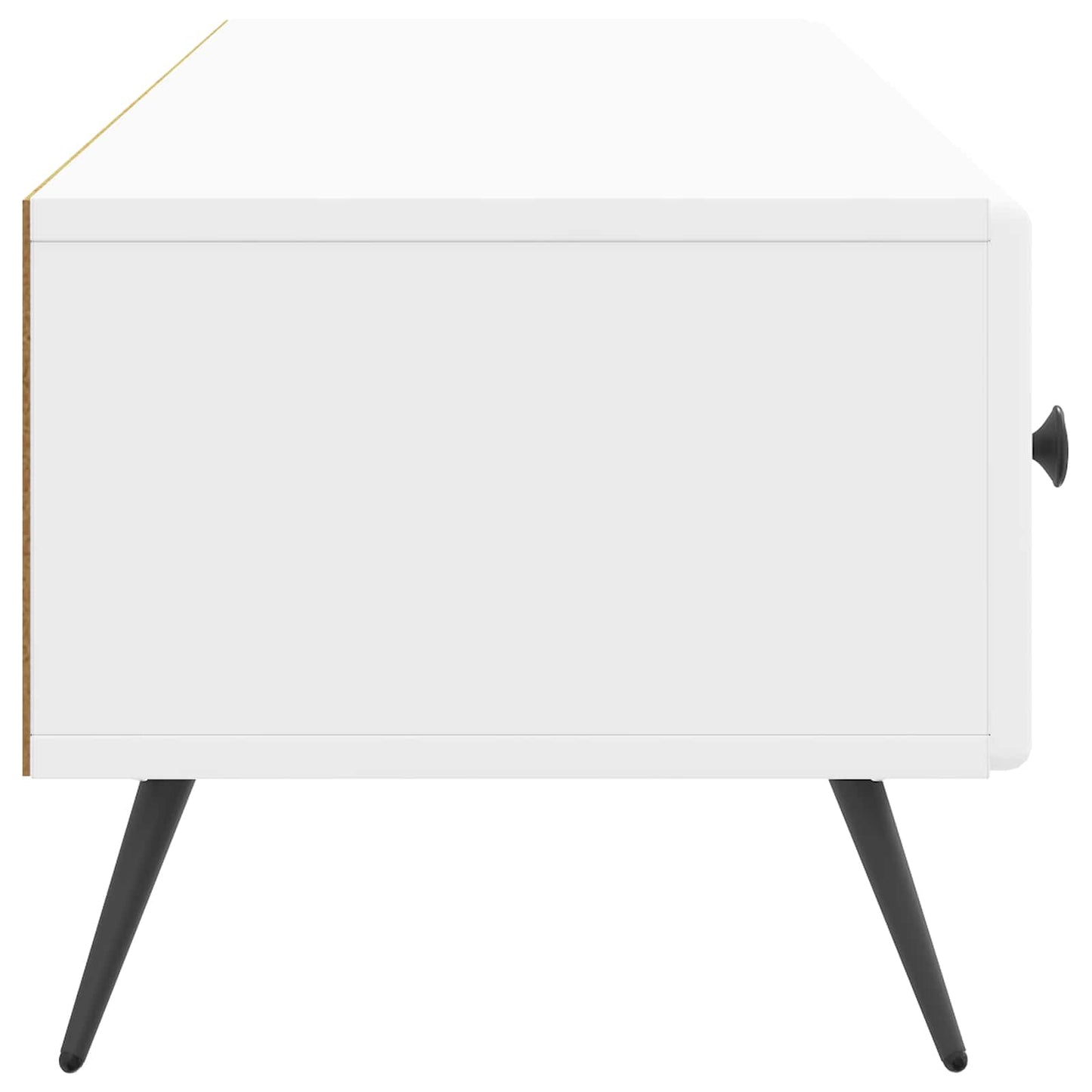 vidaXL TV Cabinet High Gloss White 147 x 34.5 x 30 cm Engineered Wood