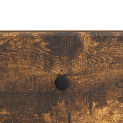 vidaXL TV Cabinet Smoked Oak 147 x 34.5 x 30 cm Engineered Wood