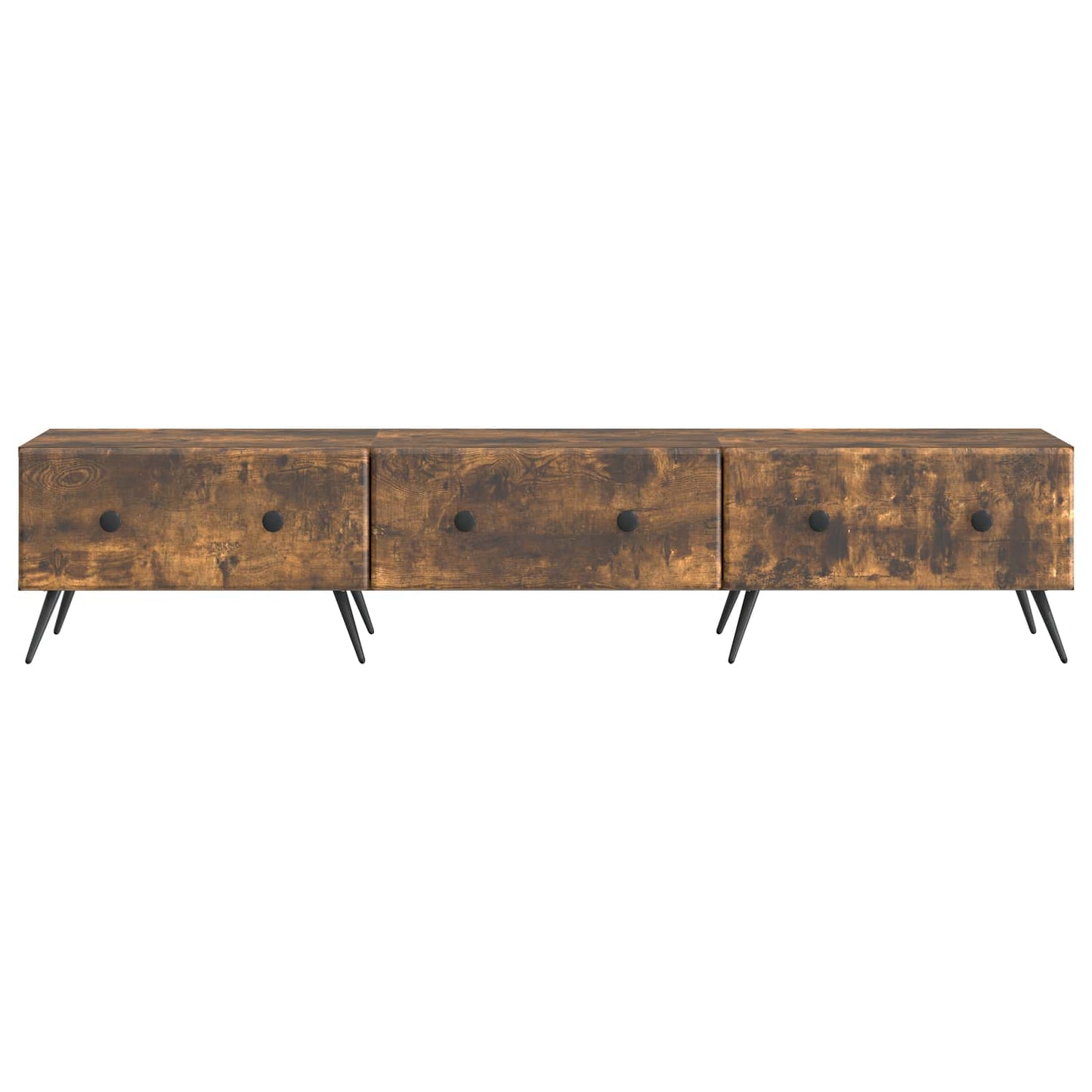 vidaXL TV Cabinet Smoked Oak 147 x 34.5 x 30 cm Engineered Wood