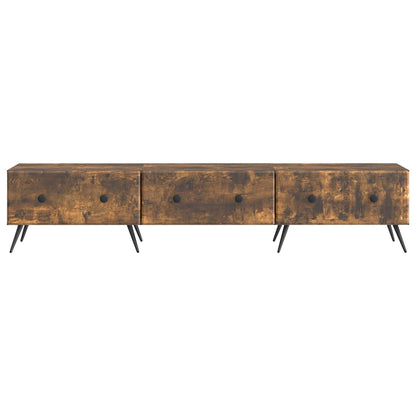 vidaXL TV Cabinet Smoked Oak 147 x 34.5 x 30 cm Engineered Wood
