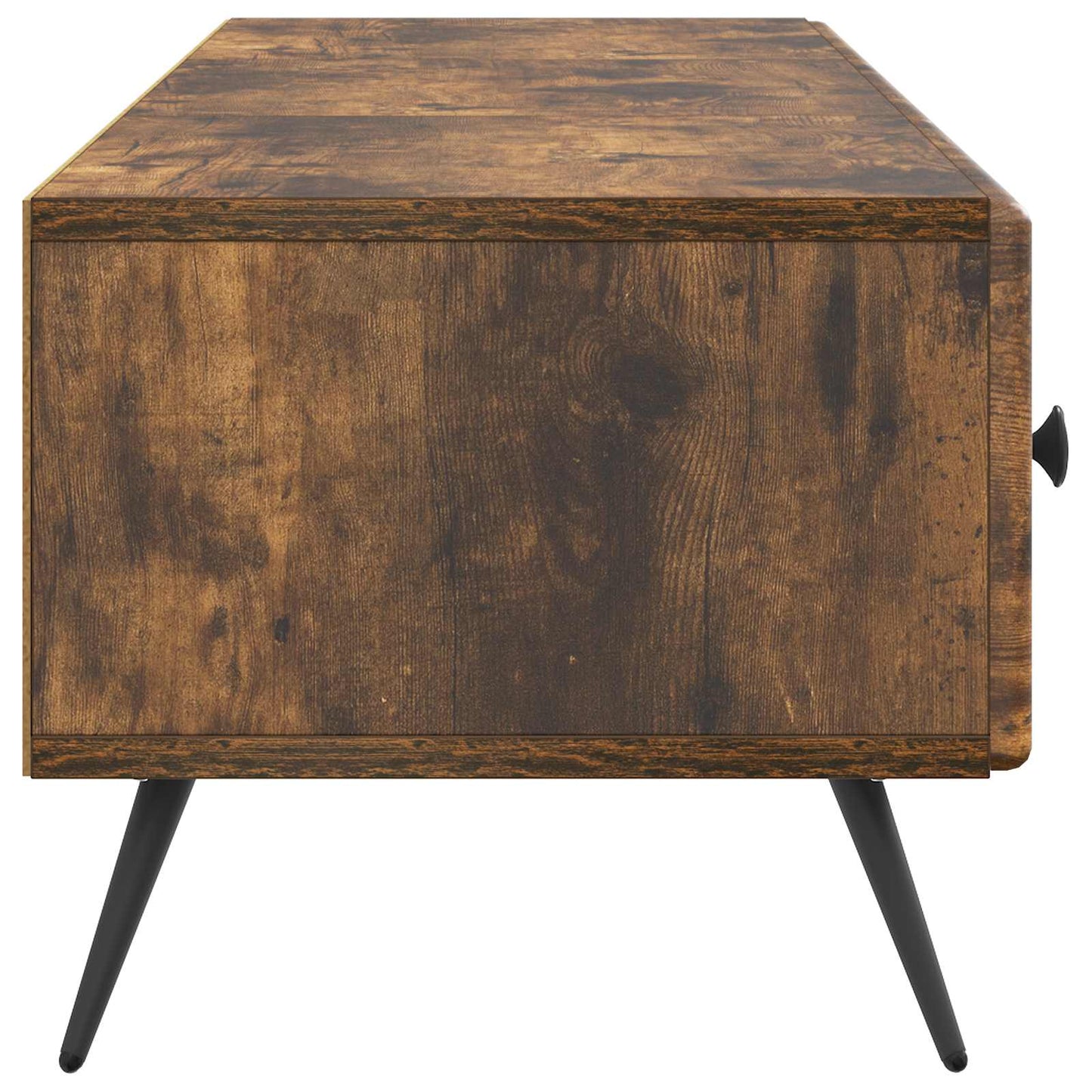 vidaXL TV Cabinet Smoked Oak 147 x 34.5 x 30 cm Engineered Wood