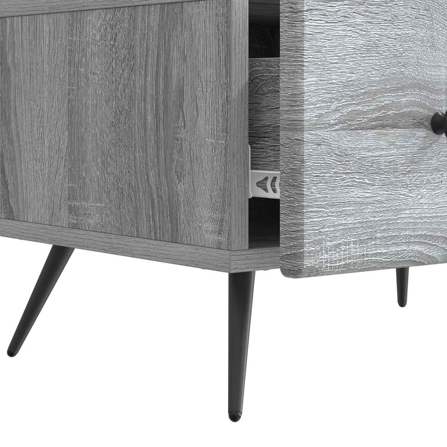 vidaXL TV Cabinet Grey Sonoma 147 x 34.5 x 30 cm Engineered Wood