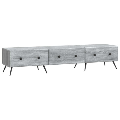 vidaXL TV Cabinet Grey Sonoma 147 x 34.5 x 30 cm Engineered Wood