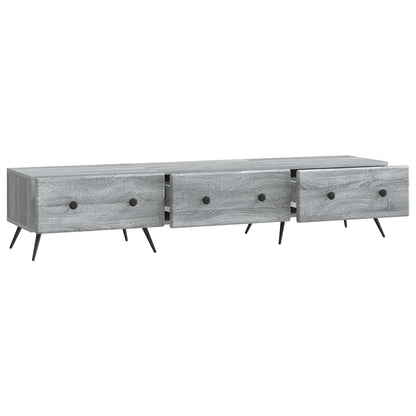 vidaXL TV Cabinet Grey Sonoma 147 x 34.5 x 30 cm Engineered Wood