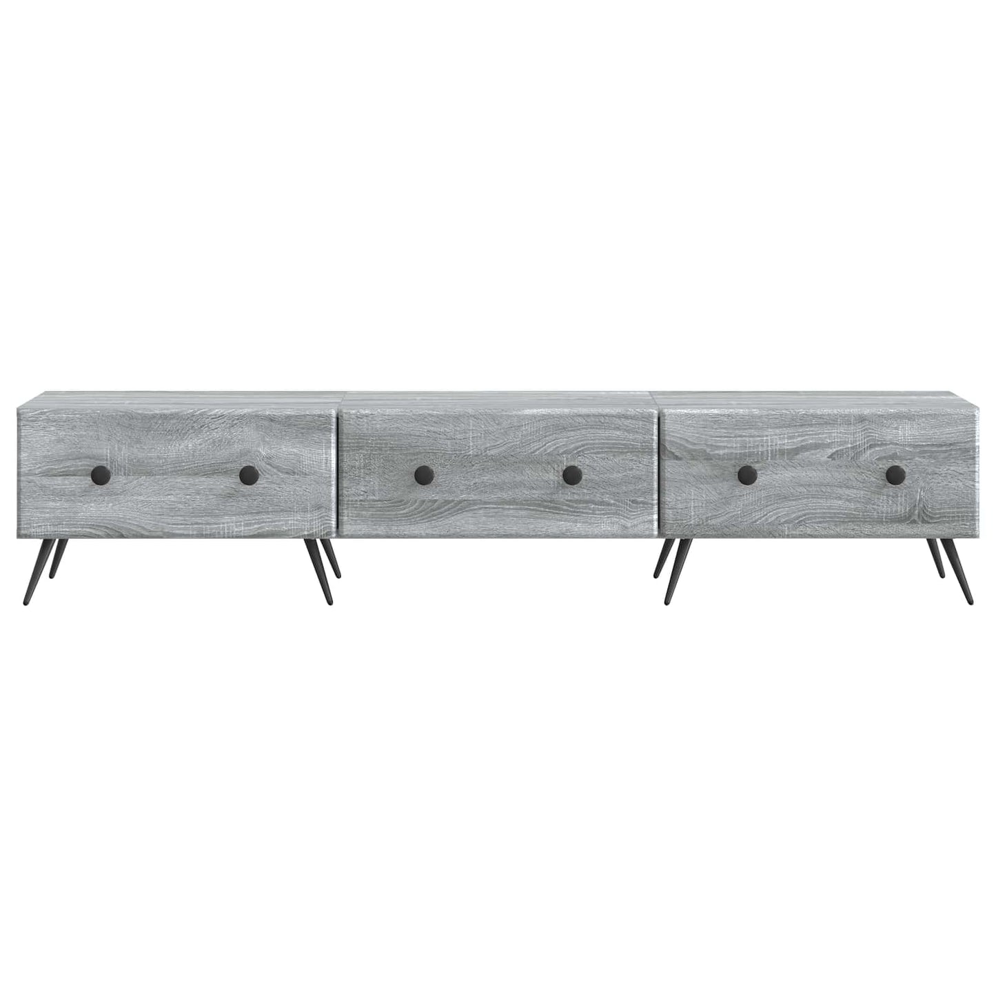 vidaXL TV Cabinet Grey Sonoma 147 x 34.5 x 30 cm Engineered Wood