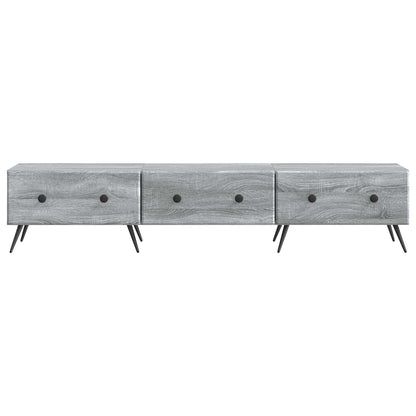 vidaXL TV Cabinet Grey Sonoma 147 x 34.5 x 30 cm Engineered Wood