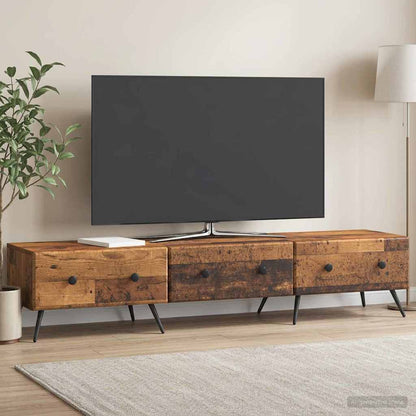 vidaXL TV Cabinet Old Wood 147 x 34.5 x 30 cm Engineered Wood