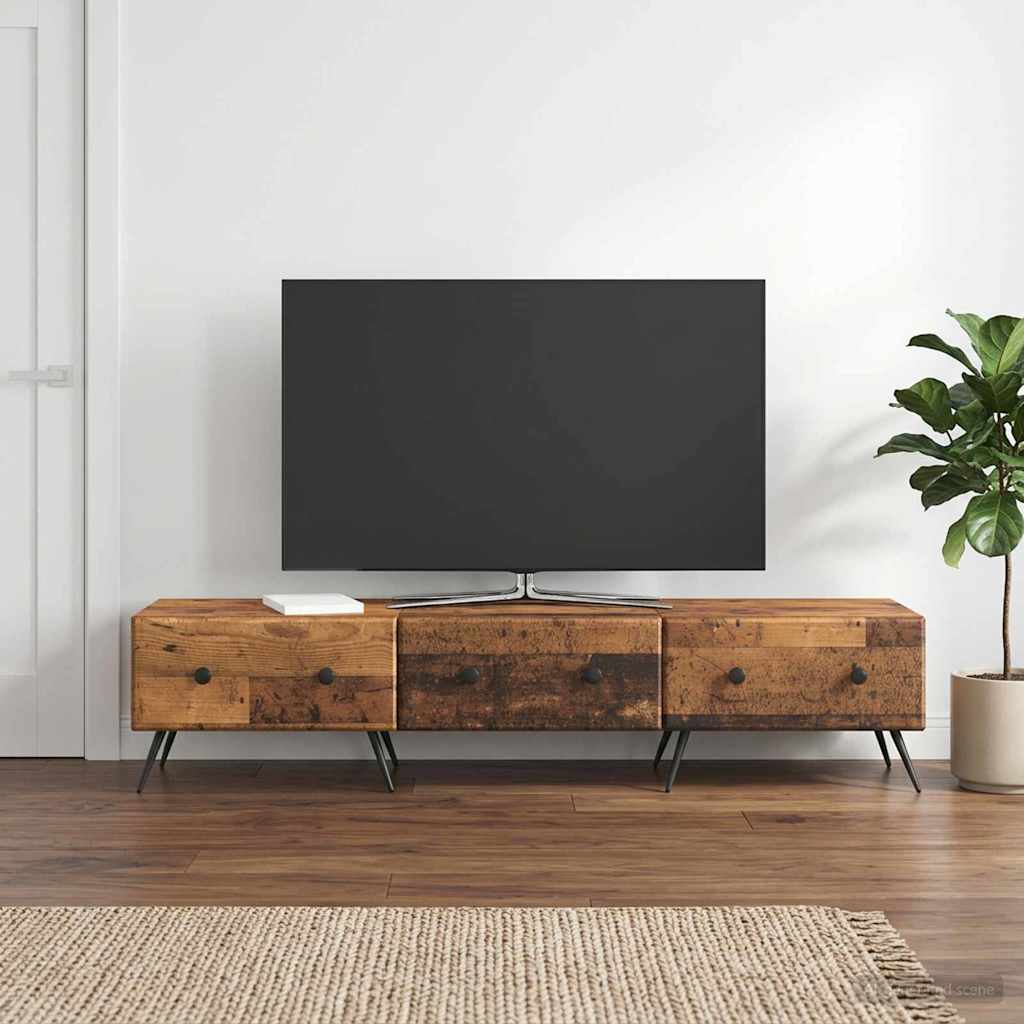 vidaXL TV Cabinet Old Wood 147 x 34.5 x 30 cm Engineered Wood