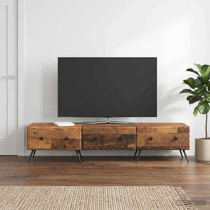 vidaXL TV Cabinet Old Wood 147 x 34.5 x 30 cm Engineered Wood
