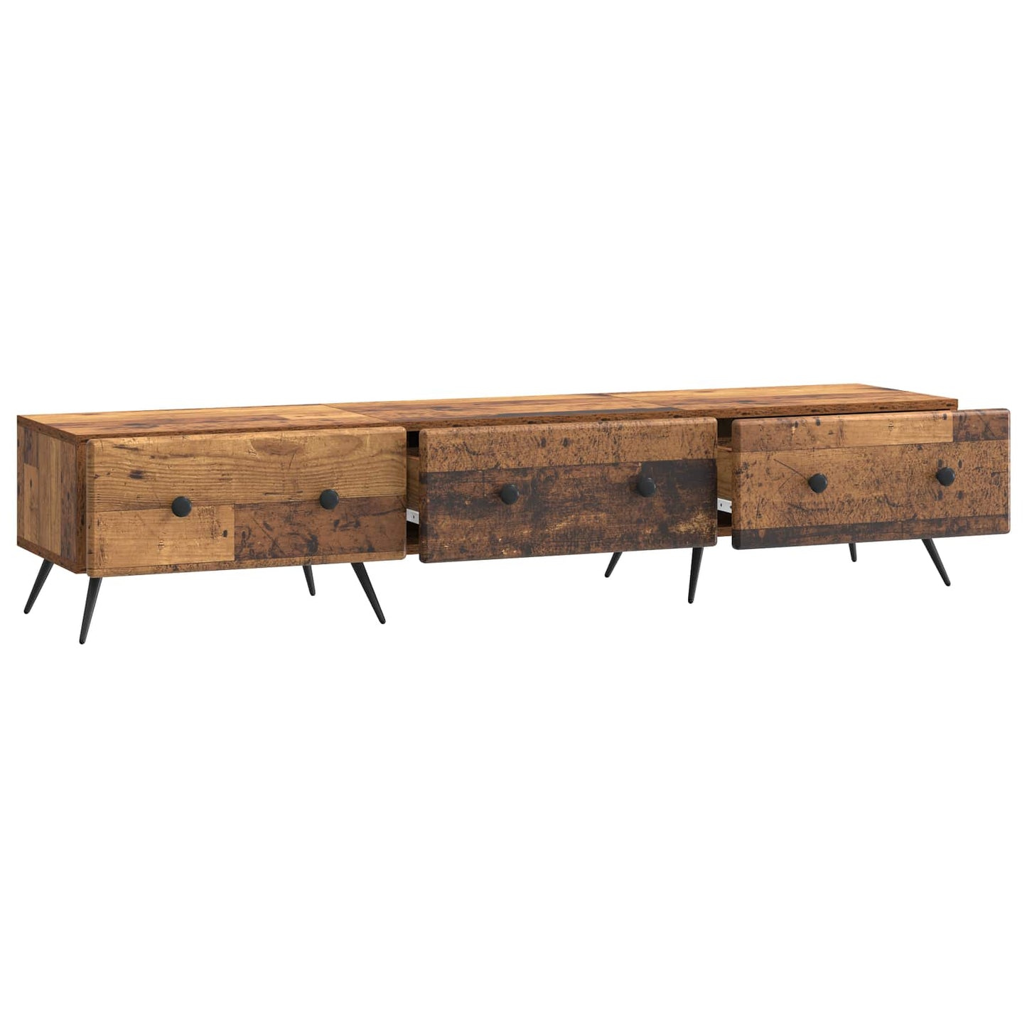 vidaXL TV Cabinet Old Wood 147 x 34.5 x 30 cm Engineered Wood