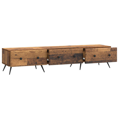 vidaXL TV Cabinet Old Wood 147 x 34.5 x 30 cm Engineered Wood