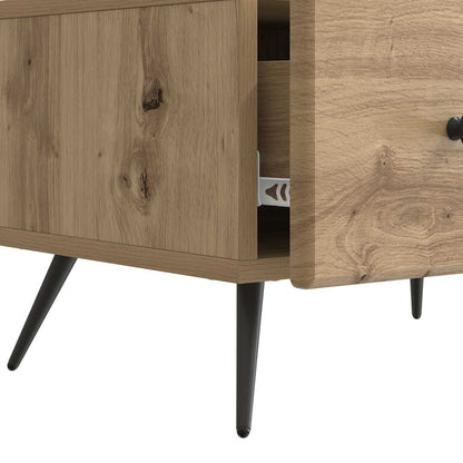 vidaXL TV Cabinet Artisan Oak 147 x 34.5 x 30 cm Engineered Wood