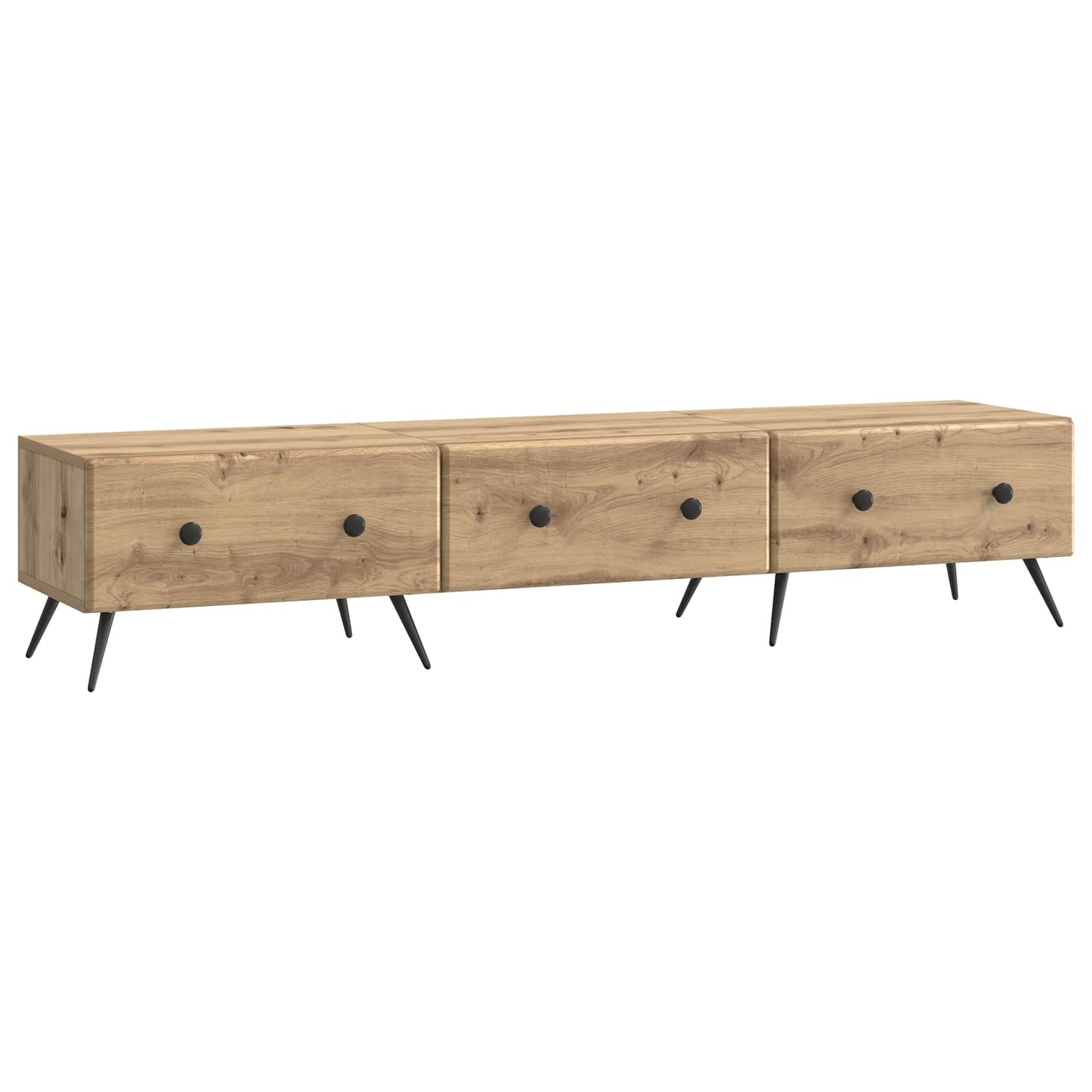 vidaXL TV Cabinet Artisan Oak 147 x 34.5 x 30 cm Engineered Wood