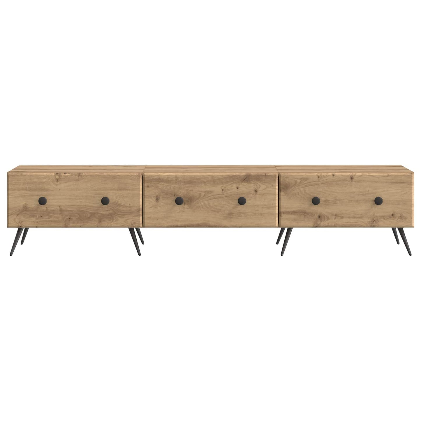 vidaXL TV Cabinet Artisan Oak 147 x 34.5 x 30 cm Engineered Wood